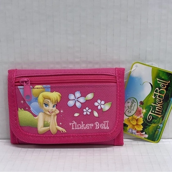 Disney Accessories - Disney Tinker Bell Trifold Wallet - Hot Pink